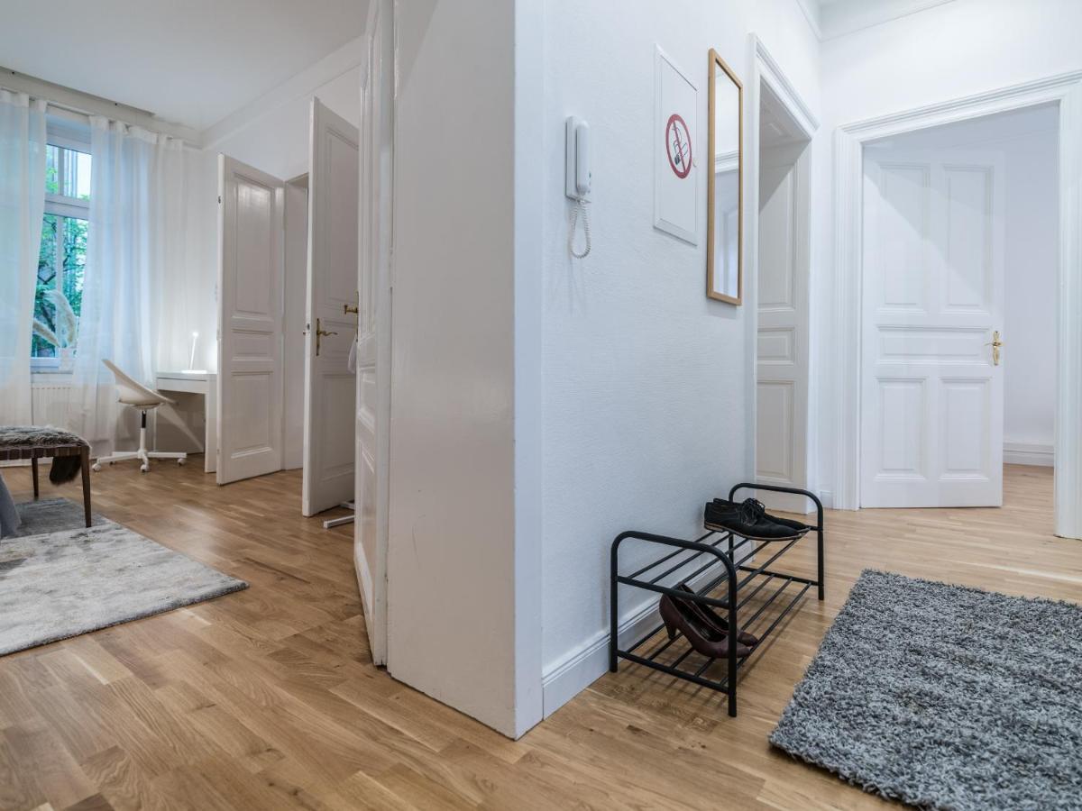 Hochwertige Altbauwohnung Im Modernen Stil In Wiesbaden - Kueche - Terrasse - Wlan - Zentral Bagian luar foto